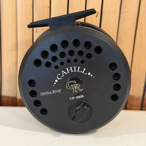 Crystal River Cahill CR-0008 Fly Fishing Reel Black Large Arbor